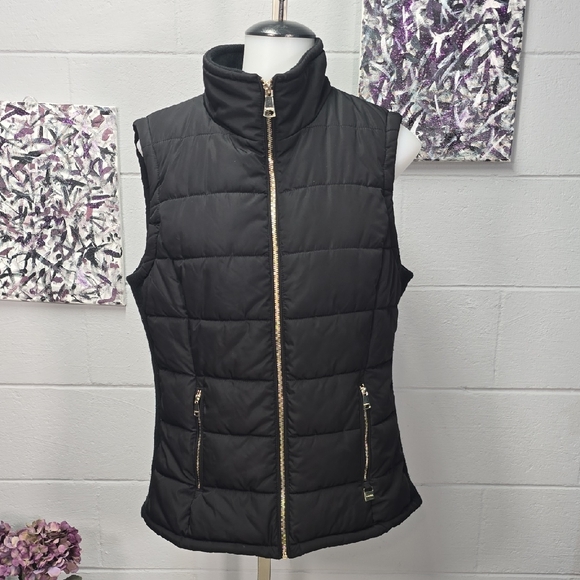 Calvin Klein Jackets & Blazers - Calvin Klein Black Vest with Gold Accents